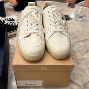 Christian Louboutin White Leather Sneakers